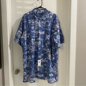 Polo blue tropical button down